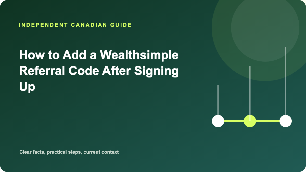 Steps for applying Wealthsimple referral code PGVORW